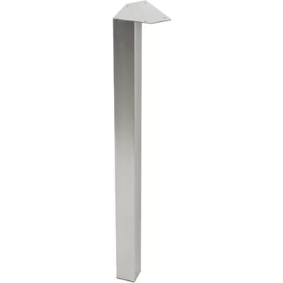 Duraline Meubelpoot Vierkant Staal 5x5x72cm Geborsteld Nikkel