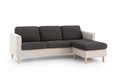 Belmarti® Zitkussenhoes Bali - 45cm tot 65cm breed Donkergrijs - Universele Belmarti® zitkussen hoes voor elke zithoek - Multi-elastisch