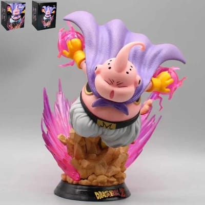 19cm Dragon Ball Z Figuur Majin Buu Anime Figuren Dikke Buu GK Figuur met Licht PVC Standbeeld Model Pop Verzamelspeelgoed Mooie Cadeaus