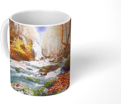 Mok - Koffiemok - Natuur - Zon - Herfst - Mokken - 350 ML - Beker - Koffiemokken - Theemok