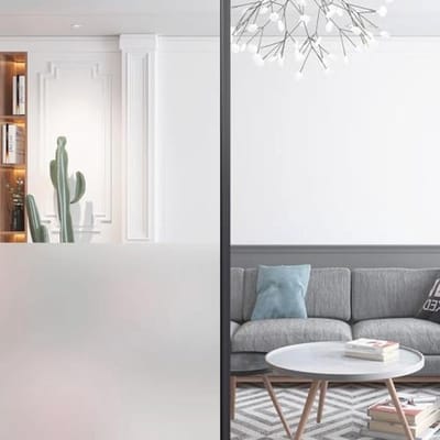 Raamfolie Zelfklevend - Glasfolie Mat - Privacy Creëren - Lichtdoorlatend Ontwerp - 58 cm x 30 m - Mat