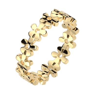 Dianthe - Gouden Ring Dames - Dames Ring - Ring Dames - Gouden Ring - Ring Goud - Ring Goud Dames - Gouden Ringen - Bloemetjes