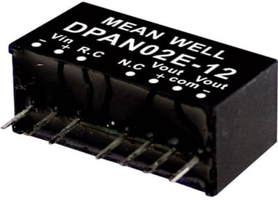 MEAN WELL DPAN02A-12 DC/DC-convertermodule 83 mA 2 W Aantal uitgangen: 2 x Inhoud 1 stuk(s)