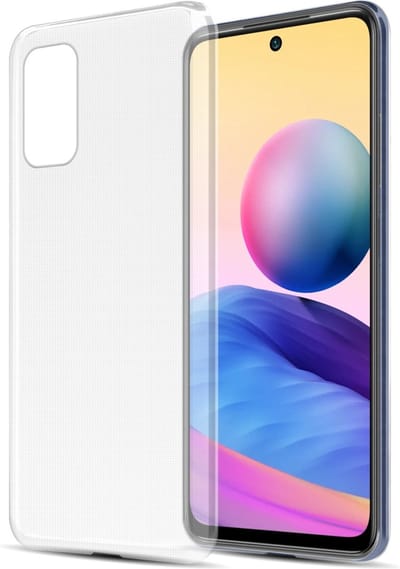 Cadorabo Hoesje geschikt voor Xiaomi RedMi NOTE 10 PRO in VOLLEDIG TRANSPARANT - Beschermhoes gemaakt van flexibel TPU Silicone Case Cover