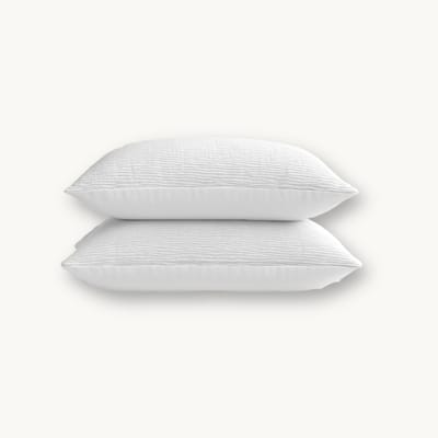 Y-NOT Kussenslopen Set - Micro Mousseline White - 60x70 cm - 2-pack - Zachte Kussenhoezen voor Comfortabele Nachtrust