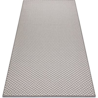 Kleden Rugsx Tapijt SISALO SISAL Zigzag 2901 crème / 120x170 cm