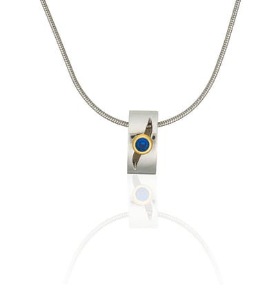 Orphelia HSG-016 - Ketting met hanger - Roestvrij staal / Zirkonium - 43 cm