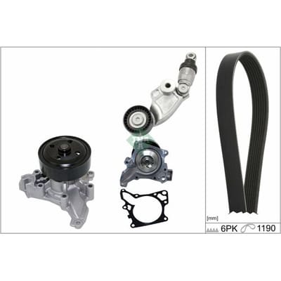 Schaeffler Ina Waterpomp + V-riemset INA 529 0119 30