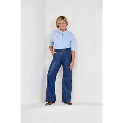 Caroline Tensen Lucia Blouse Licht Blauw