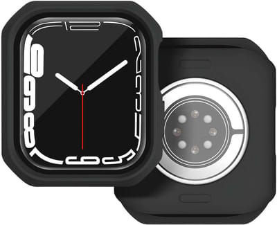 Itskins, Hoesje geschikt voor Apple Watch 38-40mm - Hybrid Solid R Versterkt & 100% Gerecycled Plastic, Zwart