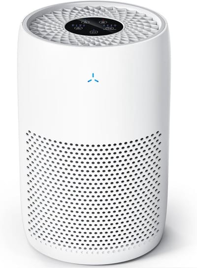 Luchtreiniger voor kamers tot 60 m², CADR 170 m³/h, 99.97% reinigingsefficiëntie, intelligente luchtdetectie PM2.5