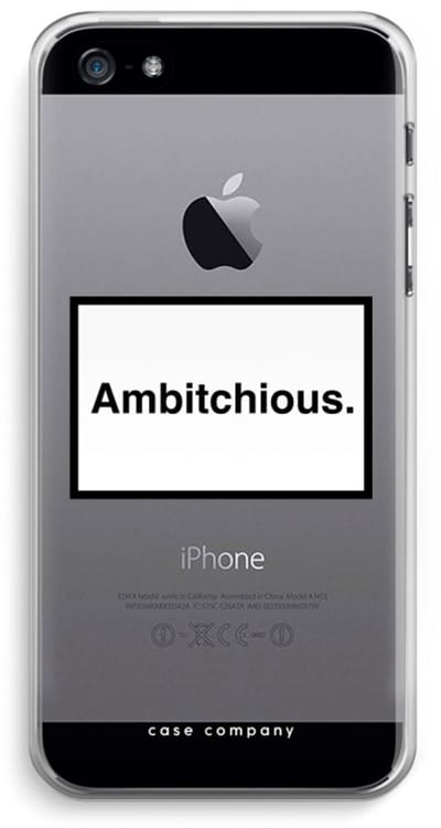 Case Company® - Hoesje geschikt voor iPhone 5 / 5S / SE (2016) hoesje - Ambitchious - Soft Cover Telefoonhoesje - Bescherming aan alle Kanten en Schermrand