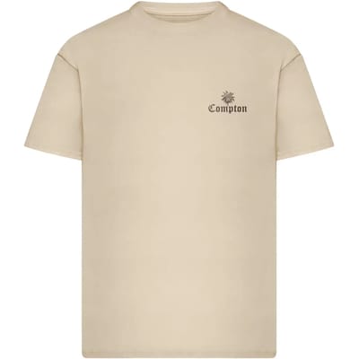 Mister Tee - Compton Lowrider Oversize Heren Tshirt - XS - Creme