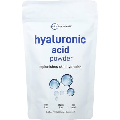 Micro Ingredients, Hyaluronzuurpoeder, 100g (3,52 oz)
