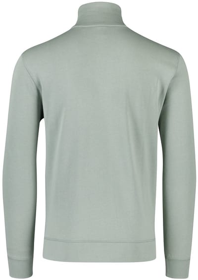 Boss Orange normale fit trui half zip groen