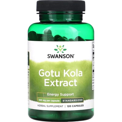 Extrait de gotu kola, 100 mg, 120 capsules