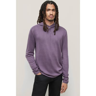John Varvatos Canton Ls Mercerized Ctn Dry Fig Maat: L | Hoodies Outlet | Heren | Paars