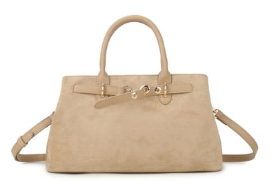 Giuliano kunstlederen suede handtas Nuvia - Dames - Taupe