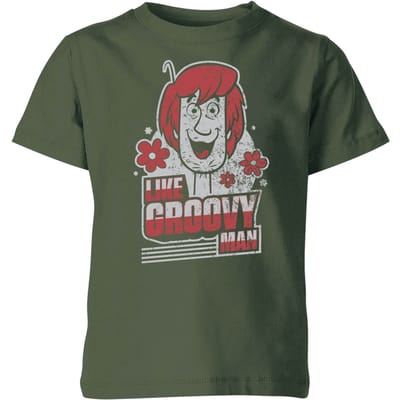 Scooby Doo Like, Groovy Man Kids' T-Shirt - Forest Green - 98/104 (3-4 jaar)