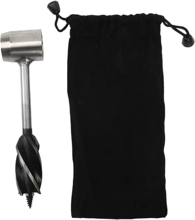 Allecta - Handboorsleutelset voor houtbewerking en survival - Roestvrijstalen Perforator - Multifunctioneel gereedschap met opbergtas