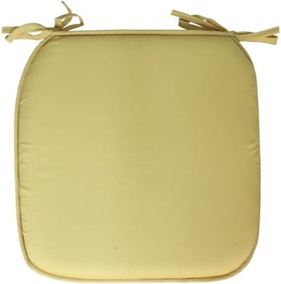 Gerimport Stoelkussen Anna - binnen/buiten - geel - 39 x 39 x 3 cm - polyester