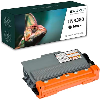 Evoke Compatibele Toner voor Brother Tn3380 Tn-3380 Zwart 8000 Pagina's Dcp-8110 8250 Hl-5440 5450 Mfc-8510Dn 8520Dn
