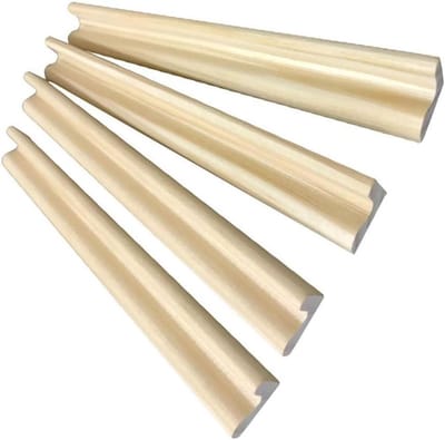 Domino Houder - Houten Stenen Speelstandaard - Spelplezier Thuis - Stabiele Houten Constructie - 4 stuks - Natuurlijk Hout