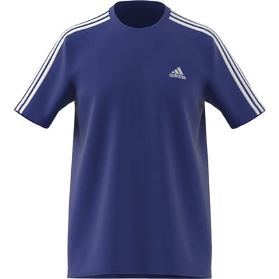 adidas Sportswear Essentials Single Jersey 3-Stripes T-shirt - Heren - Blauw- S