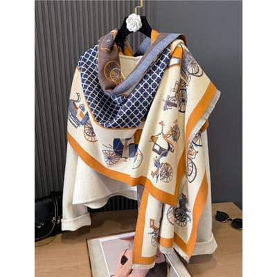 Poncho Sjaal Pashmina Kasjmier Sjaal Voor Vrouwen Dikke Warme Winter Deken Vrouwelijke Luxe Kwaliteit Sjaal Wikkel Bufanda gray