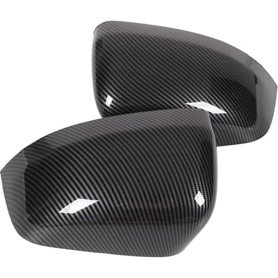 2 STUKS Achteruitkijkspiegelkap 5G0857537 ABS Plastic Vervanging voor Jeep Grand Cherokee 2011-2019 Koolstofvezelstijl black