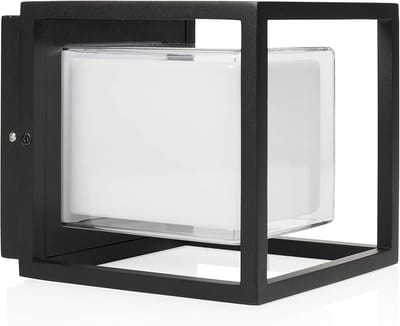 Moderne Zwarte Buiten Wandlamp Kubus - Duurzame LED Verlichting voor Buiten