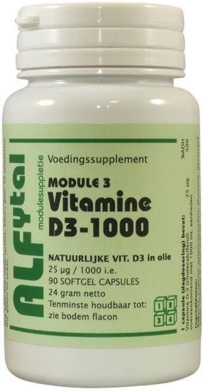 Alfytal Vitamine D3-1000 90 Softgels
