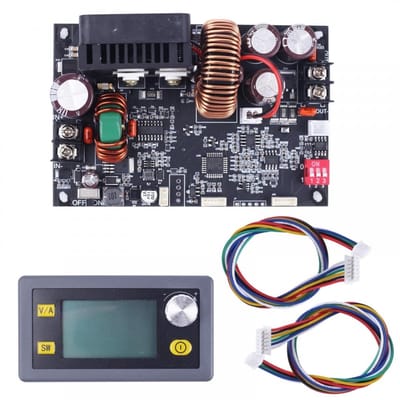 Allecto - DC-DC Step Down Voedingsmodule - 1200W - Instelbare Spanning - 6V-70V naar 0-60V - LCD-display - 0-20A - Geschikt voor Elektronische Toep...