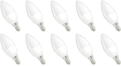 Spectrum LED Kaarslamp E14 6W - 230V - 560 Lumen - 6000K Koud wit - Helder daglicht - Energiezuinig - 10 stuks