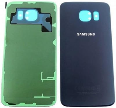 Samsung Galaxy S6 Edge Batterij Cover + camera lens cover - Zwart - originele kwaliteit