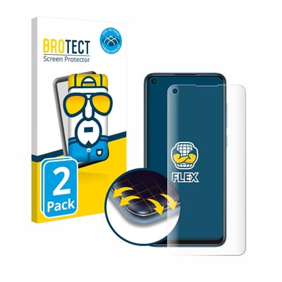 BROTECT - Screenprotector voor Xiaomi Redmi Note 9 - Folie Beschermfolie transparant volledig dekking - 2 Stuks