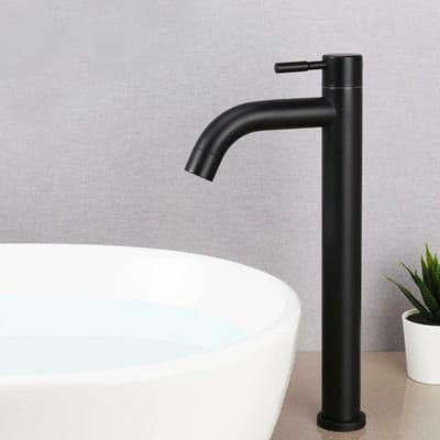 Enkele koudwaterkraan roestvrij staal hoge wastafelkraan fabriek badkamer aanrecht wastafel