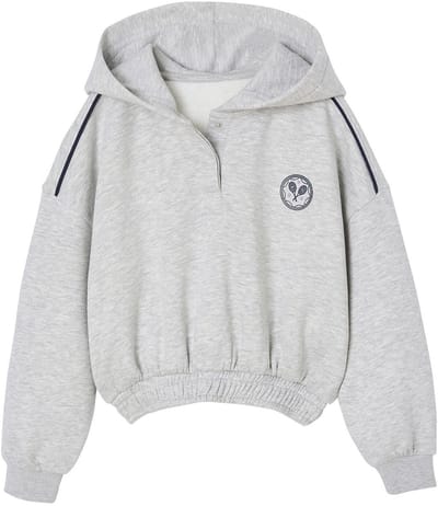 Vertbaudet Korte sportieve sweater met capuchon voor meisjes