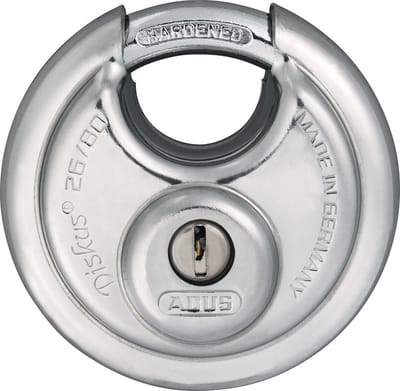ABUS 26 discusslot met 2 sleutels 26/80