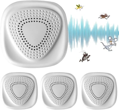 Ultrasone muggenverjager - 4-pack Ultrasone knaagdierenverjager - Knaagdierenverjager voor binnenshuis - Krachtige muggen-, knaagdieren-, kakkerlakken- en insectenverjager