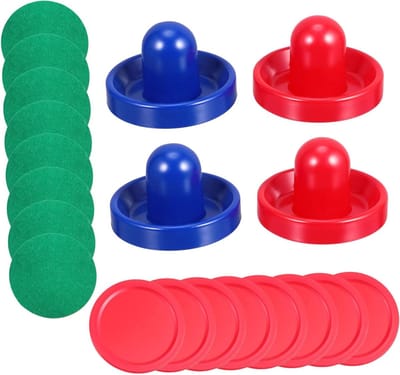 KOMBIUDA 1 Set Air Hockey Air Mover Accessoires Pakken Hockey Set Plastic Air Hockey Puck Air Hockey Vervanging Pucks Plastic Vervanging Air Hockey Onderdelen Desktop Handvat