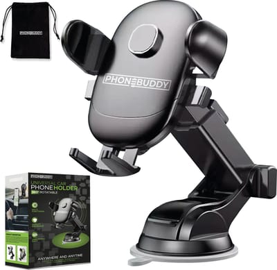 Phonebuddy Telefoonhouder auto - Universeel - Autohouder voor Voorruit En Dashboard - GSM Houder - Telefoonhouders - zuignap