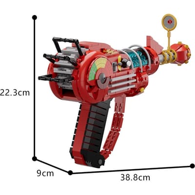 Gorbicks MOC Rode Call of Duty Ray Gun Doe-het-zelf Spel Bouwstenen Set Rekwisieten Speelgoed Ideaal Voor Verjaardagscadeaus brown