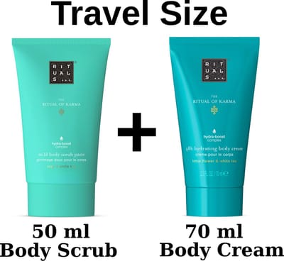 Rituals of Karma - Travel Duo Set - Body Scrub 50 ml + Body Cream 70 ml