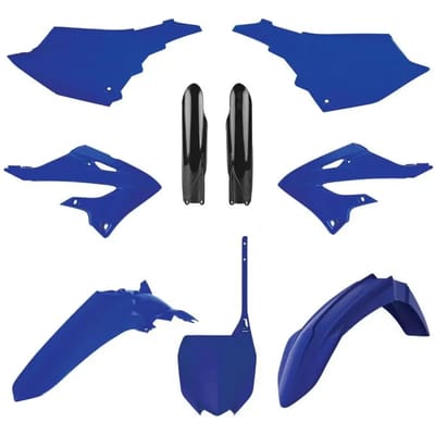 Set van 9 kunststof carrosseriekits Polisport Mx Yamaha 125, 250 Yz 2022>
