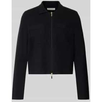 Regular fit gebreid jack van pure viscose