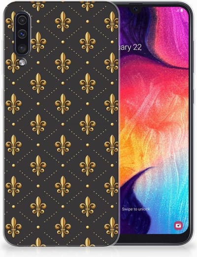 Back Cover voor Samsung Galaxy A50 TPU bumper Franse Lelie