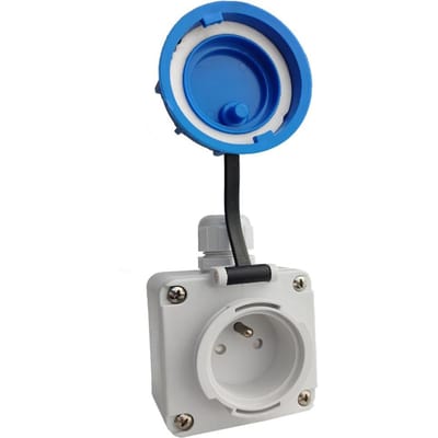 Prise Industrielle Encastrée 16A 230V Ip68 Hermétique Imperméable