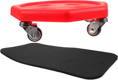 Trainingsschijven Set - Core Trainers - Buikspier Training - Gladde Beweging - 34 cm Diameter - Rood