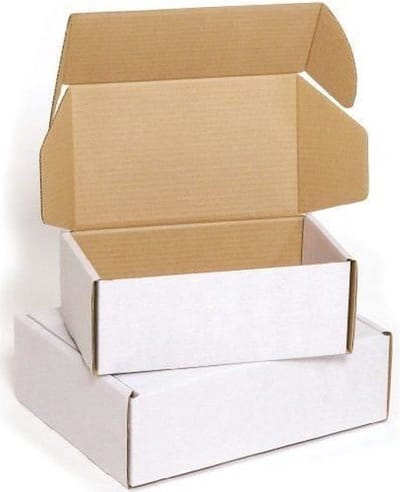 25 ecologische Witte Postdozen/ Verzenddozen 23x14x7cm